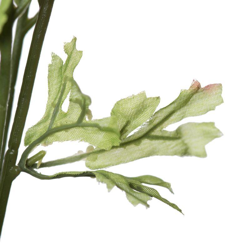 Vickerman 18" Artificial White Ranunculus Bush.