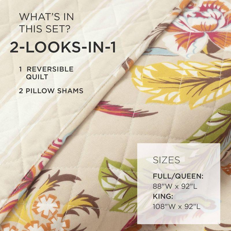 Lush Decor Dolores Reversible Quilt Set