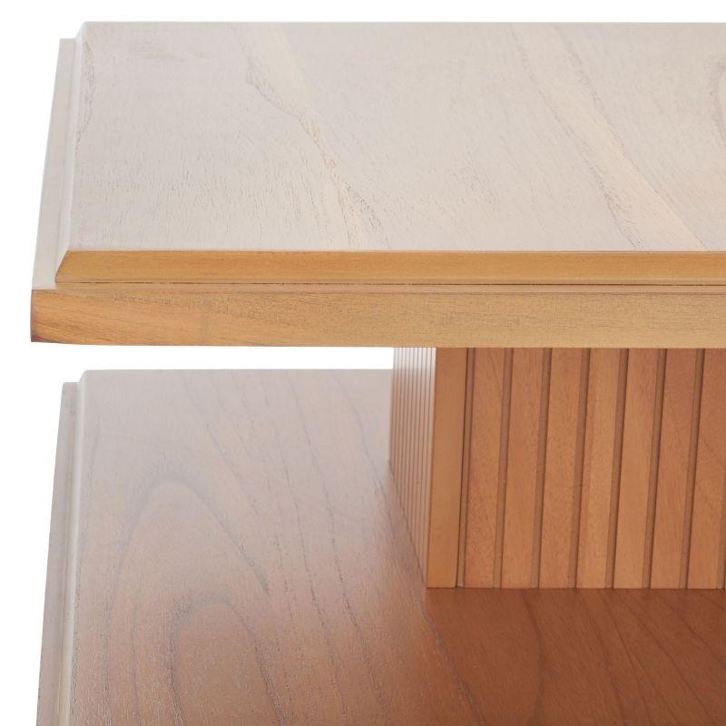 Suette 2 Shelf Accent Table - Natural - Safavieh