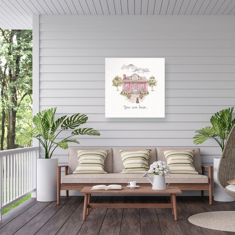 Trademark Fine Art - Lisa Audit 'Obviously Pink 17' Outdoor All-Weather Wall Decor - 14x14