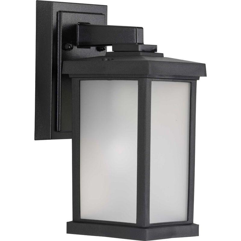 Progress Lighting, Trafford, 1-Light Outdoor Wall Light, Textured Black, Polycarbonate Material