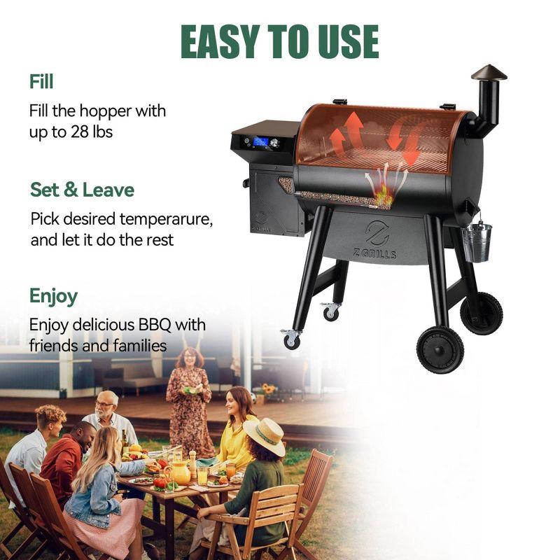 Z GRILLS 697 sq.in Pellet Grill with Temps Controller 2.1 and Latest Functions