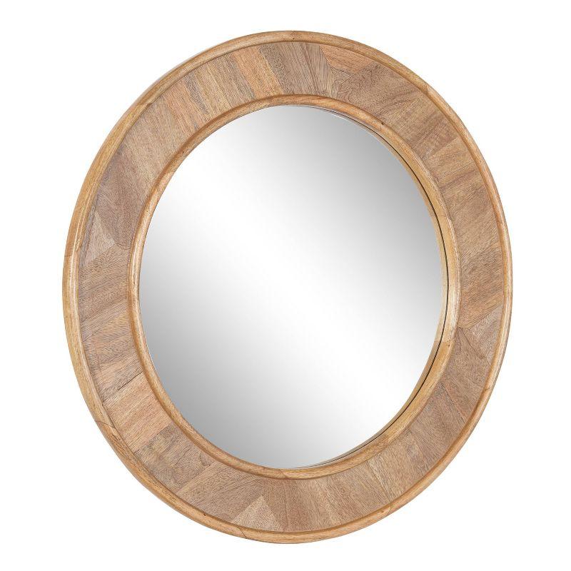 28"x28" Yahna Round Wall Mirror - Kate & Laurel All Things Decor