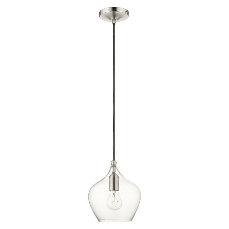 Livex Lighting Pendants 1 - Light Pendant in  Brushed Nickel