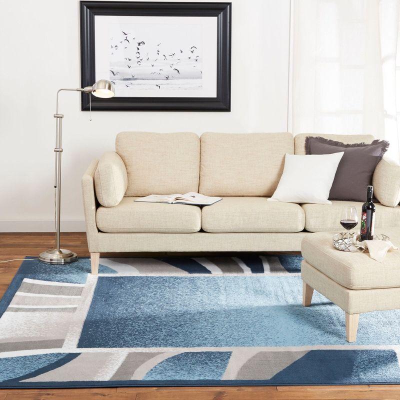 Home Dynamix Premium Rizzy Contemporary Abstract Border Area Rug