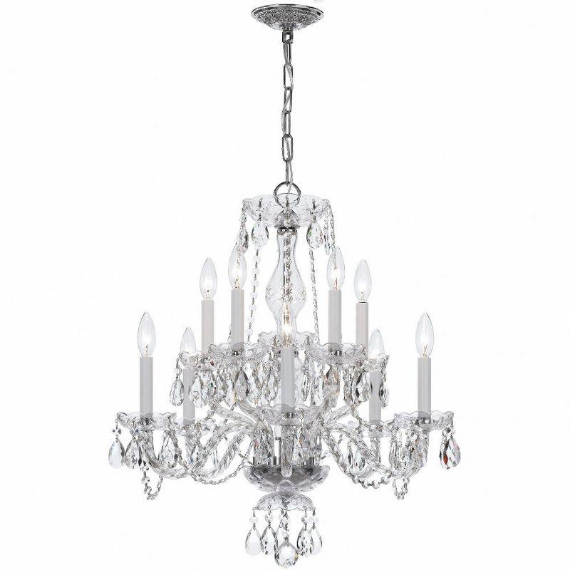 Crystorama Lighting Traditional Crystal 10 - Light Chandelier in  Polished Chrome