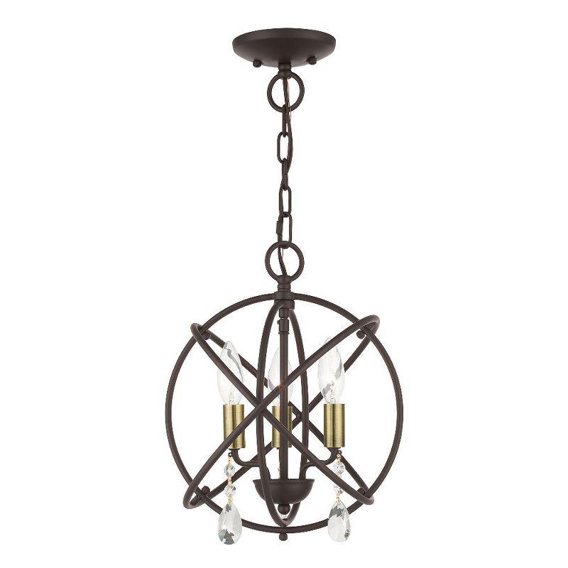 Livex Lighting Aria 3 - Light Chandelier in  Bronze