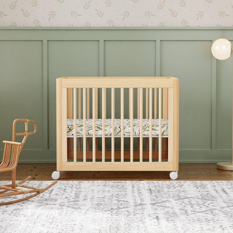 Babyletto Yuzu Natural Wood 8-in-1 Convertible Baby Crib with All Stages Conversion Kit