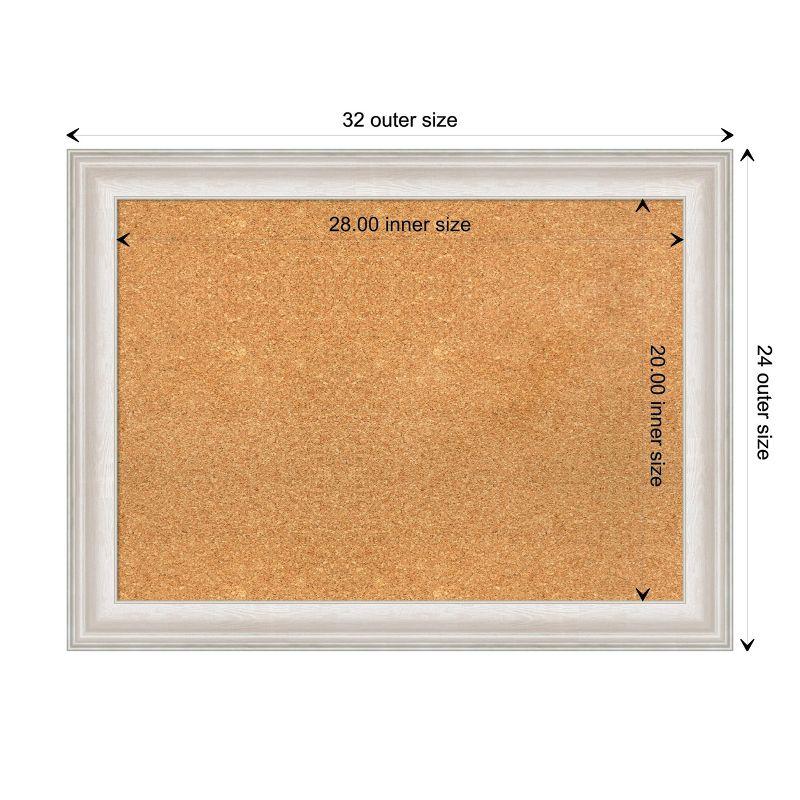 Amanti Art Trio White Wash Framed Corkboard, Natural Cork