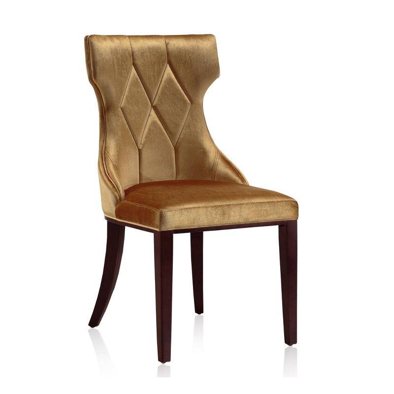 Set of 2 Reine Velvet Dining Chairs - Manhattan Comfort