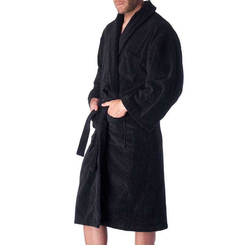 Alpine Swiss Pure Cotton Mens Terry Cloth Bathrobe Super Absorbent Spa Robe