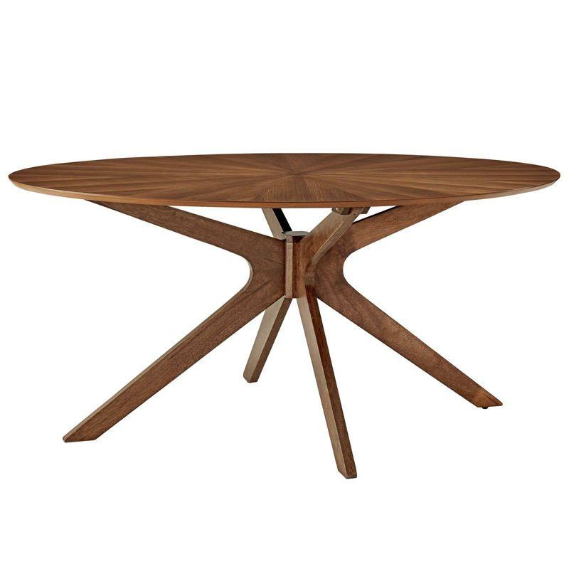 Modway Crossroads 63" Oval Wood Dining Table