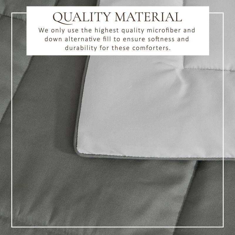 FreshFolds Reversible Microfiber Comforter Set with Shams
