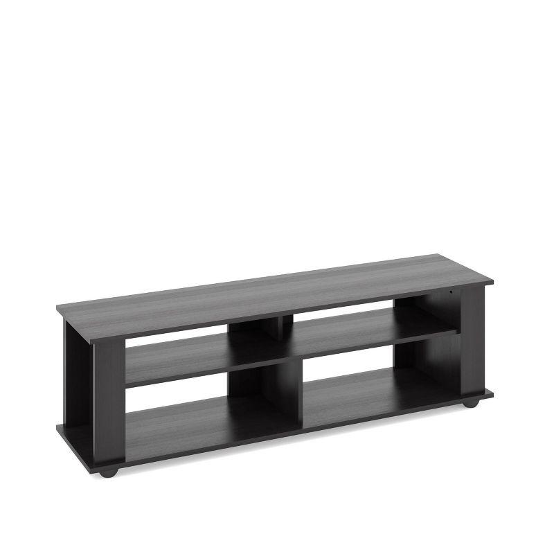 Flat Panel TV Stand for TVs up to 65" CorLiving Ravenwood Black: Contemporary Design, Open Shelving