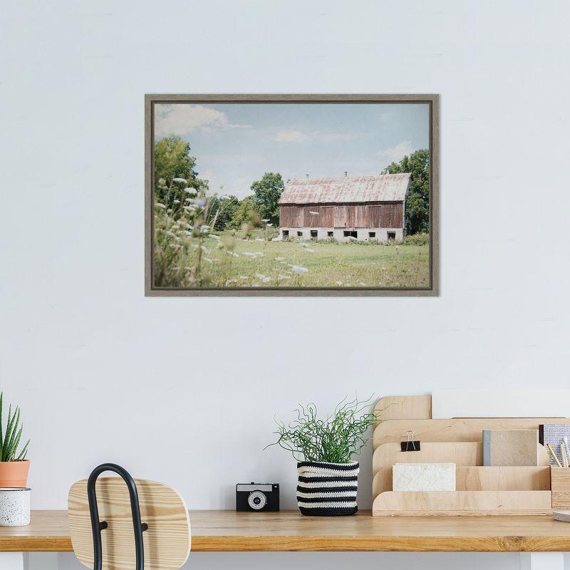 Amanti Art Sun Drenched IV (Barn) by Elizabeth Urquhart Canvas Wall Art Print Framed 23-in. x 16-in.