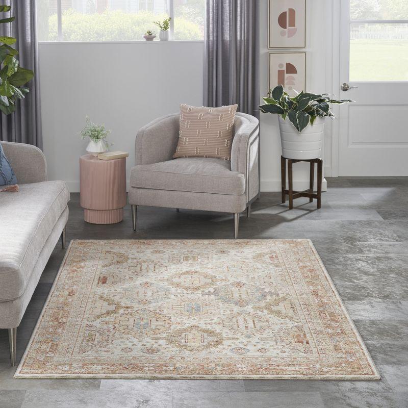 Nourison Petra Oramental Indoor Rug Ivory Multi 3'11" x 5'11"