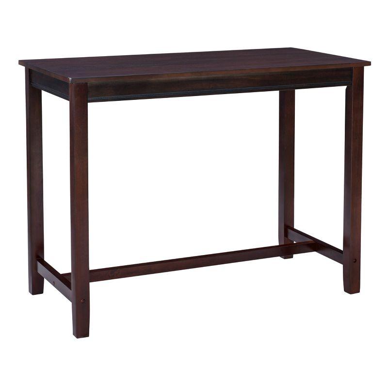 3pc Claridge Backless Stools Counter Height Dining Set Brown/Beige - Linon: Rubberwood, Padded Seat, Nesting Design