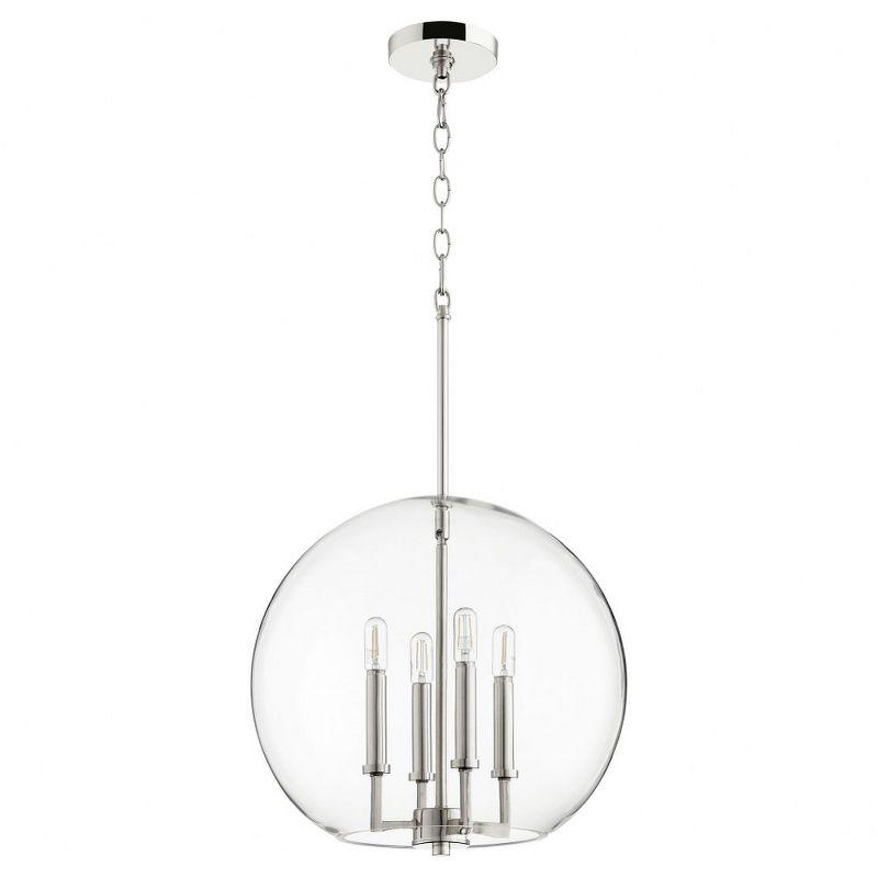 Quorum Lighting 4 - Light Pendant in  Polished Nickel