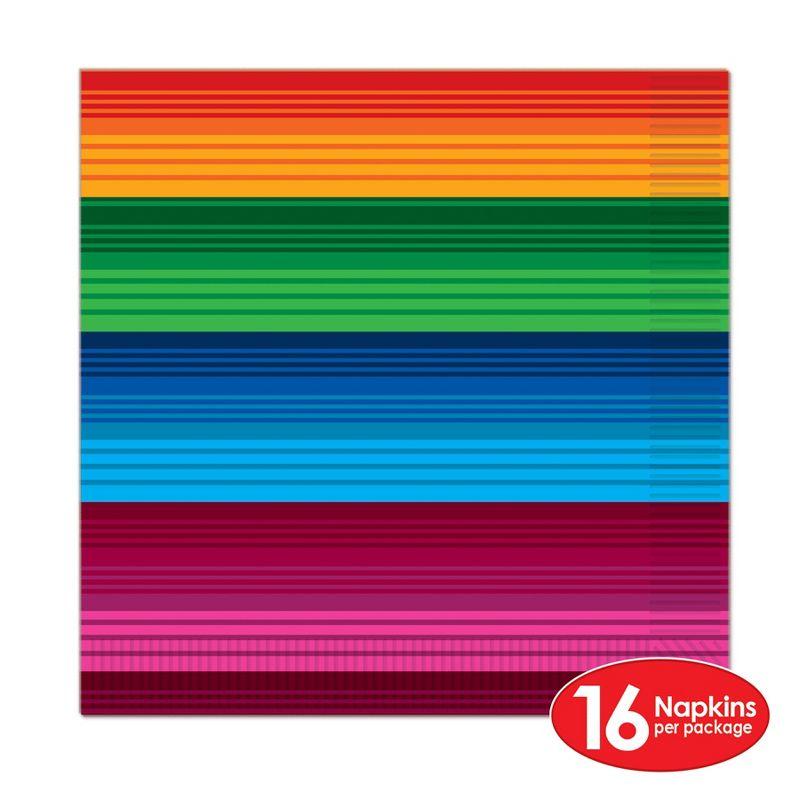 Beistle Fiesta Luncheon Napkins, (48/Pkg) Multicolored