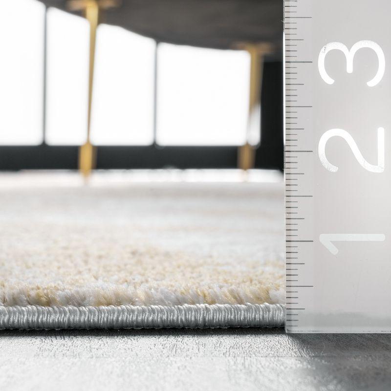 Nuloom Cyn Abstract 4x6 Indoor Area Rug for Living Room Bedroom Dining Room Kitchen, Gold/Ivory