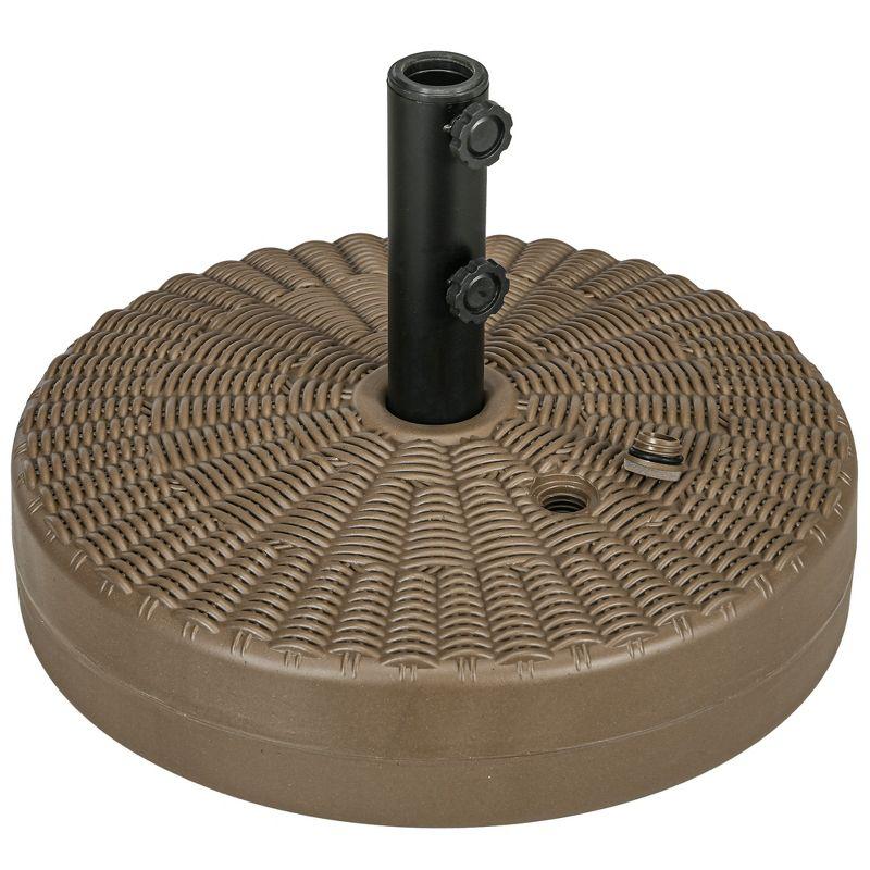 Heavy Duty Brown HDPE Fillable Round Umbrella Base