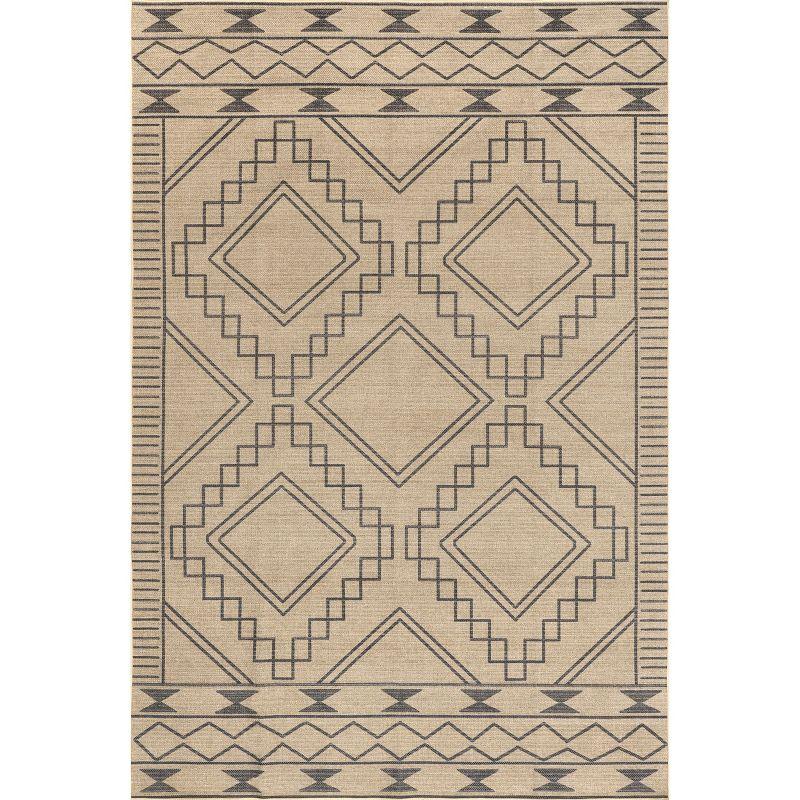 Nuloom Elin Moroccan Border Easy-Jute Machine Washable Indoor Area Rug