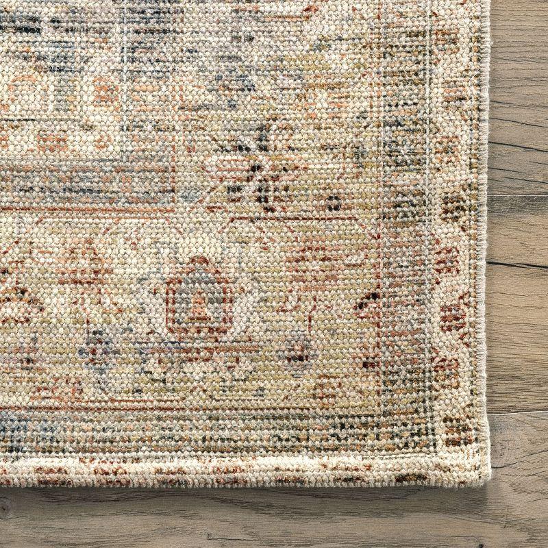 Nuloom Lesley Handmade Flatweave Cotton Blend Distressed Vintage Indoor Area Rug