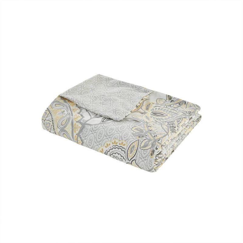 Madison Park Isla 3 Piece Reversible Cotton Floral Duvet Set
