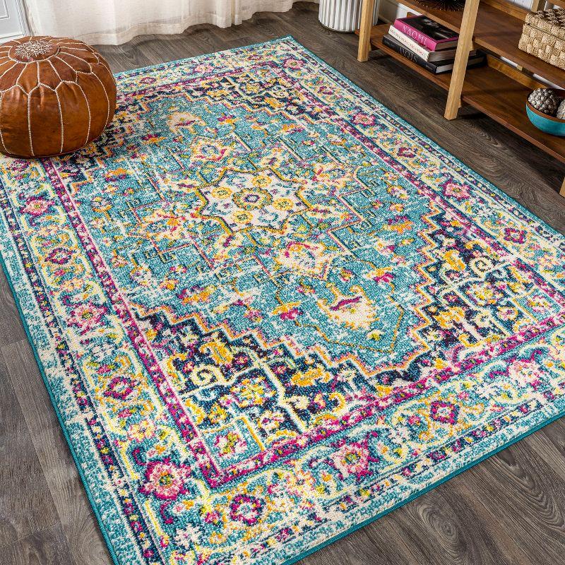 Brooklyn Geometric Medallion Area Rug  - JONATHAN Y