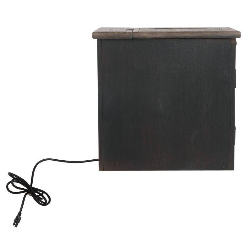 Tyler Creek Chairside End Table with USB Ports and Outlets Grayish Brown/Black - Signature Design by Ashley