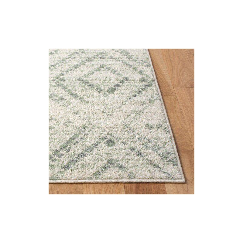 Adirondack ADR131 Machine Made Indoor Area Rug - Ivory/Green - 6'x9' - Safavieh