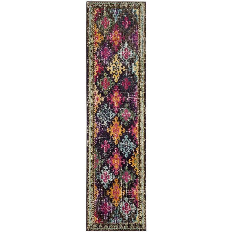 Monaco MNC244 Power Loomed Indoor Runner Rug - Multi - 2'2"x8' - Safavieh.