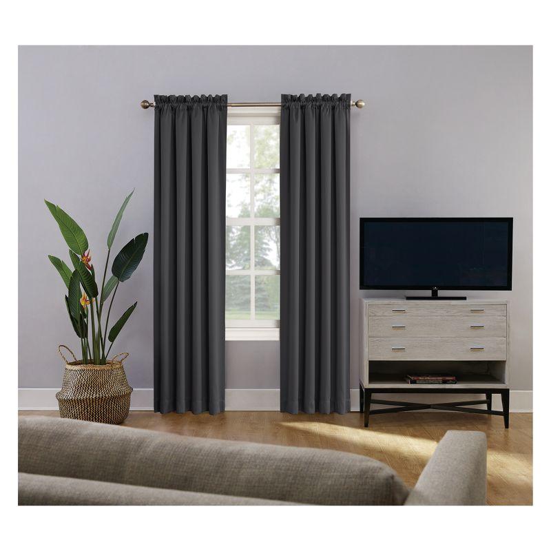 Sun Zero Oslo Theater Grade Extreme 100% Blackout Rod Pocket Curtain Panel