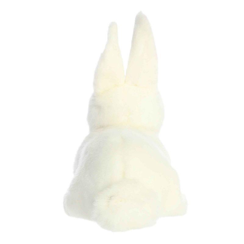 Aurora Small American White Rabbit Miyoni Realistic Stuffed Animal White 8"