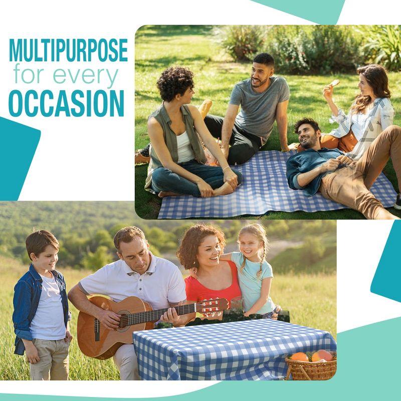 Crown Display 40 In. X 100 Ft. Blue Gingham Table Roll Disposable