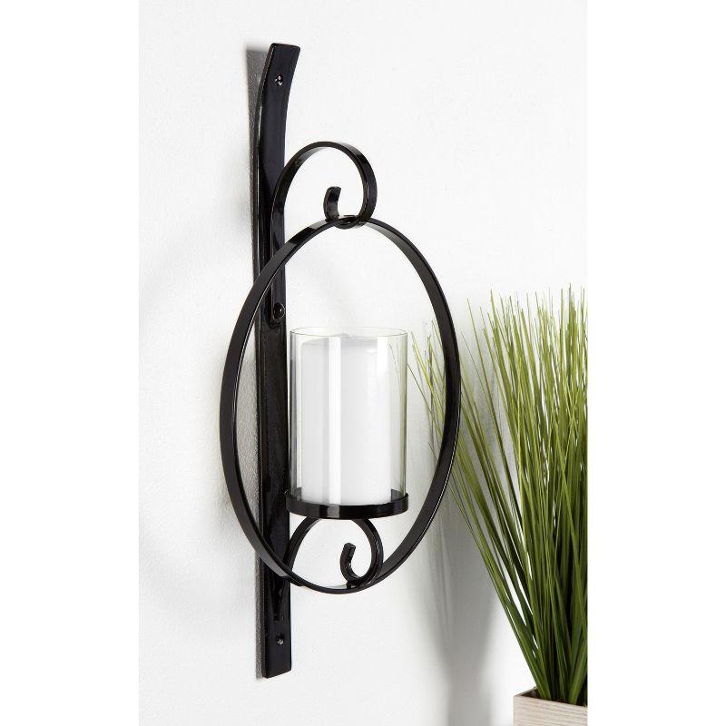 Kate and Laurel Doria Metal Wall Candle Holder Sconce