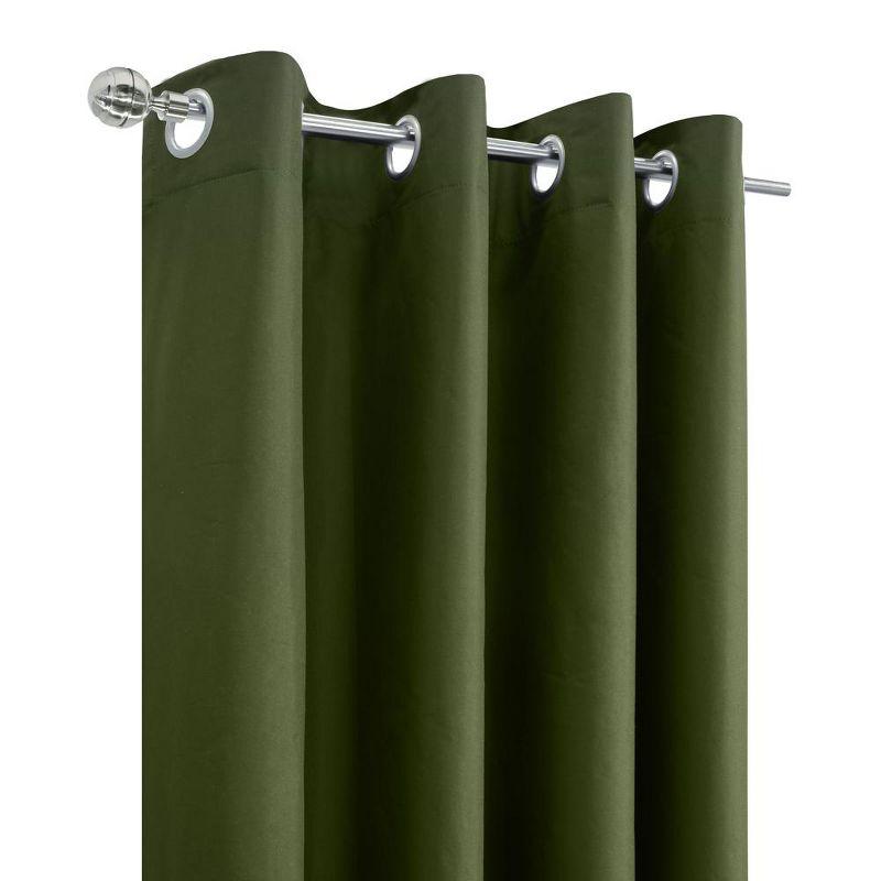 Thermaplus Alpine Blackout Premium Stylish and Functional Grommet Curtain Panel 52" x 95" Olive