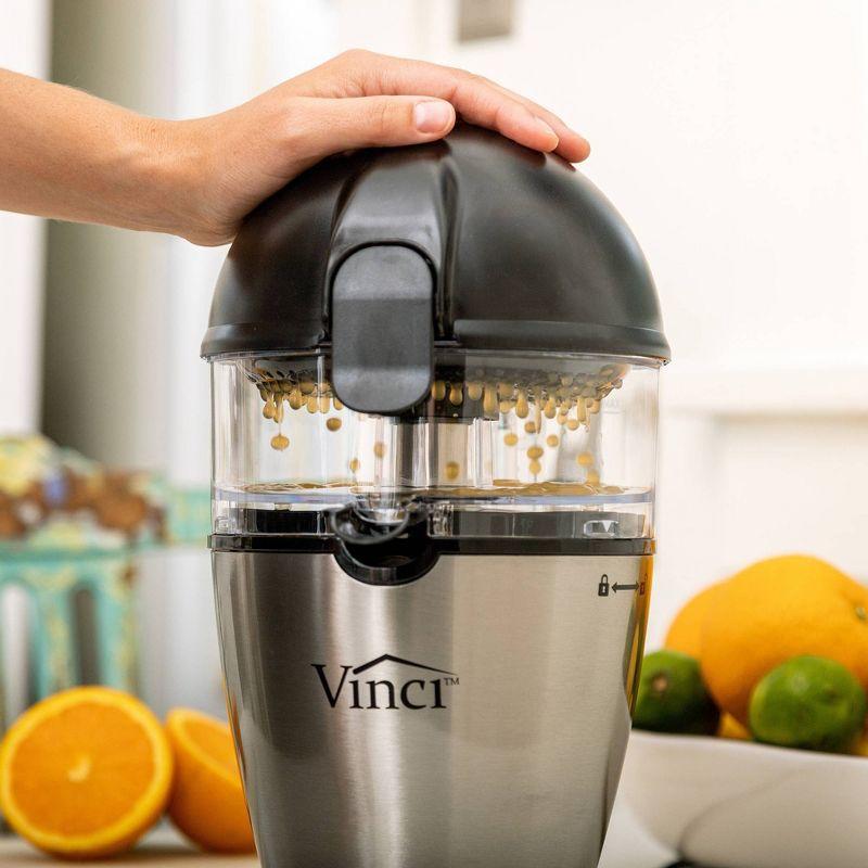 Vinci Hands-Free Electric Citrus Juicer with Stainless Steel Finish