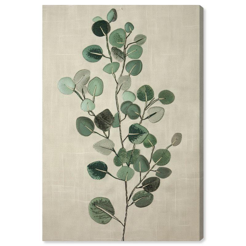Art Remedy Eucalyptus Embroidery Botanical Art Prints Wall Art by Art Remedy