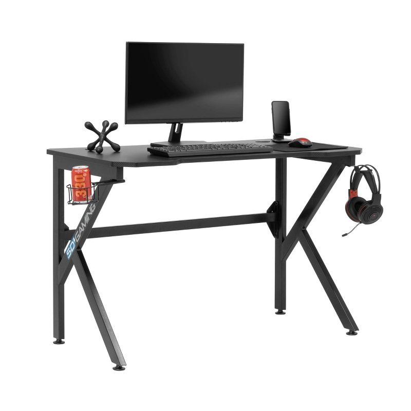 Saga PC Gaming Desk with Charging Hub