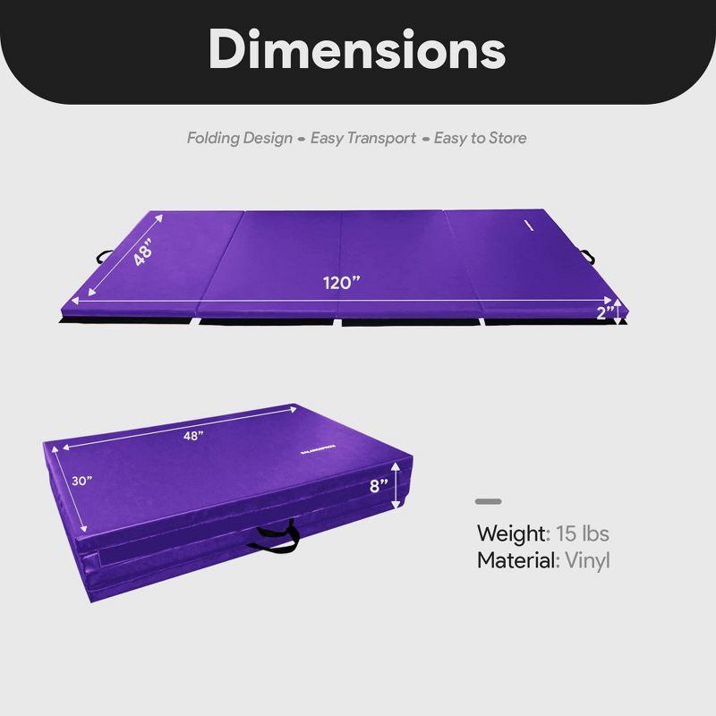BalanceFrom Fitness BalanceFrom Fitness All Purpose Folding Gymnastics Gym Exercise Mat for Yoga, Aerobics, Pilates, and Martial Arts