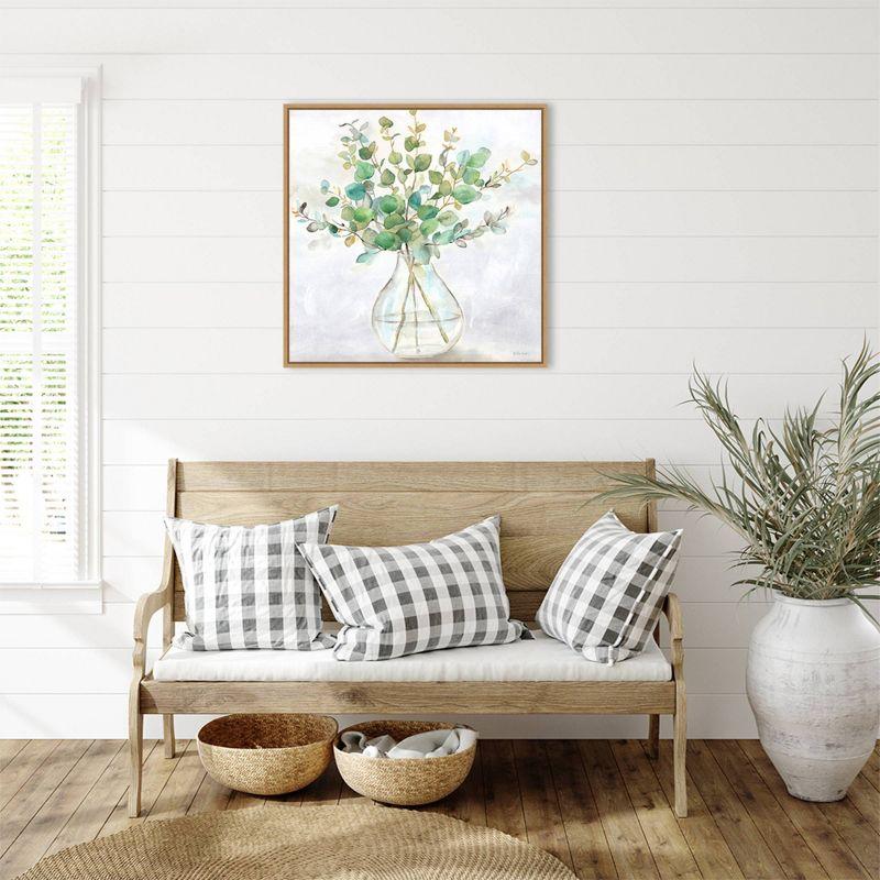 Amanti Art Eucalyptus Vase II by Cynthia Coulter Framed Wall Art Print