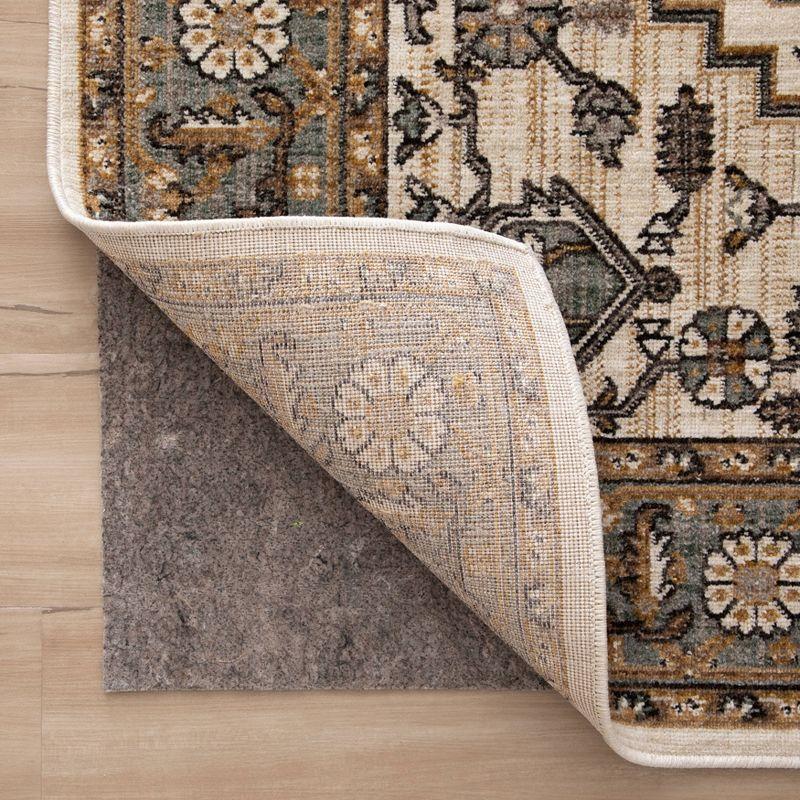 Eco-Friendly Gray 3'x5' Pet and Spill Proof Rug Pad