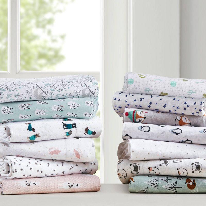 Printed Cotton Flannel Sheet Set