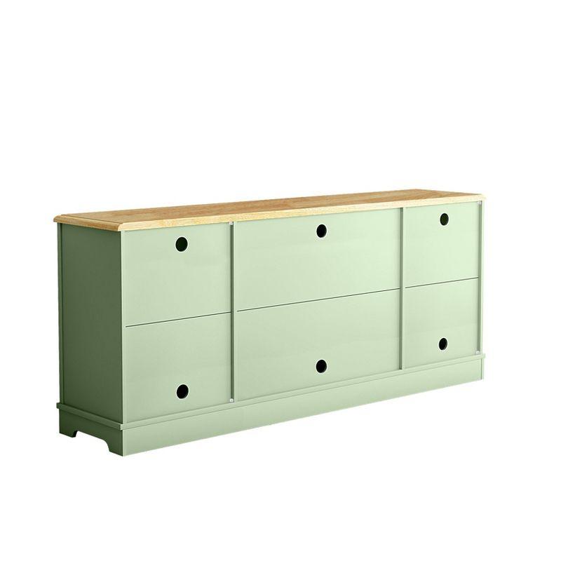 70" Farmhouse Style TV Stand for TVs up to 78" Green - Festivo