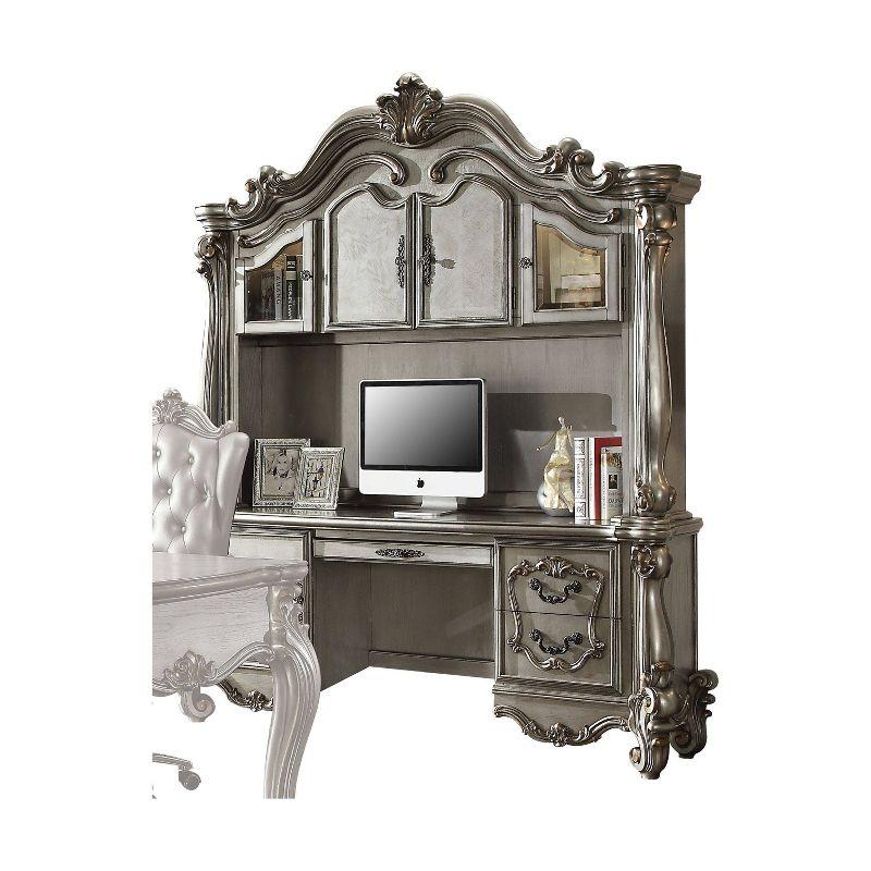 Versailles Computer Desk & Hutch with File Storage, Claw Feet - Acme Furniture