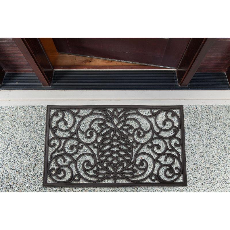 Design Imports  Pineapple Scroll Rubber Doormat