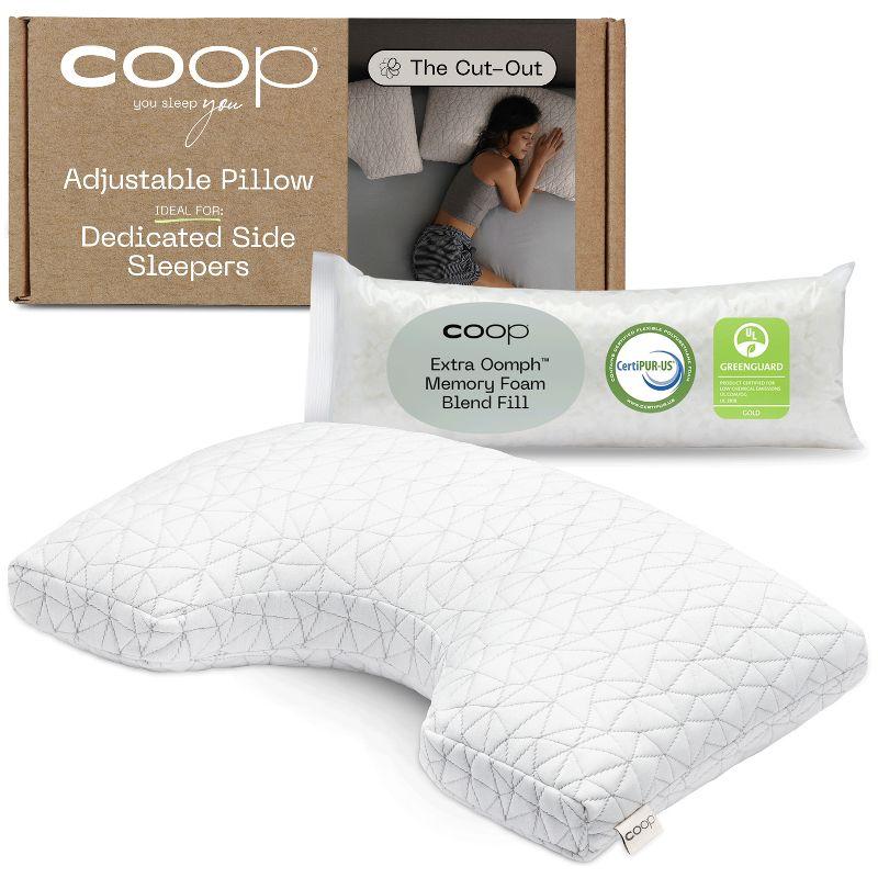 Coop Home Goods Adjustable Memory Foam Side Sleeper Pillow