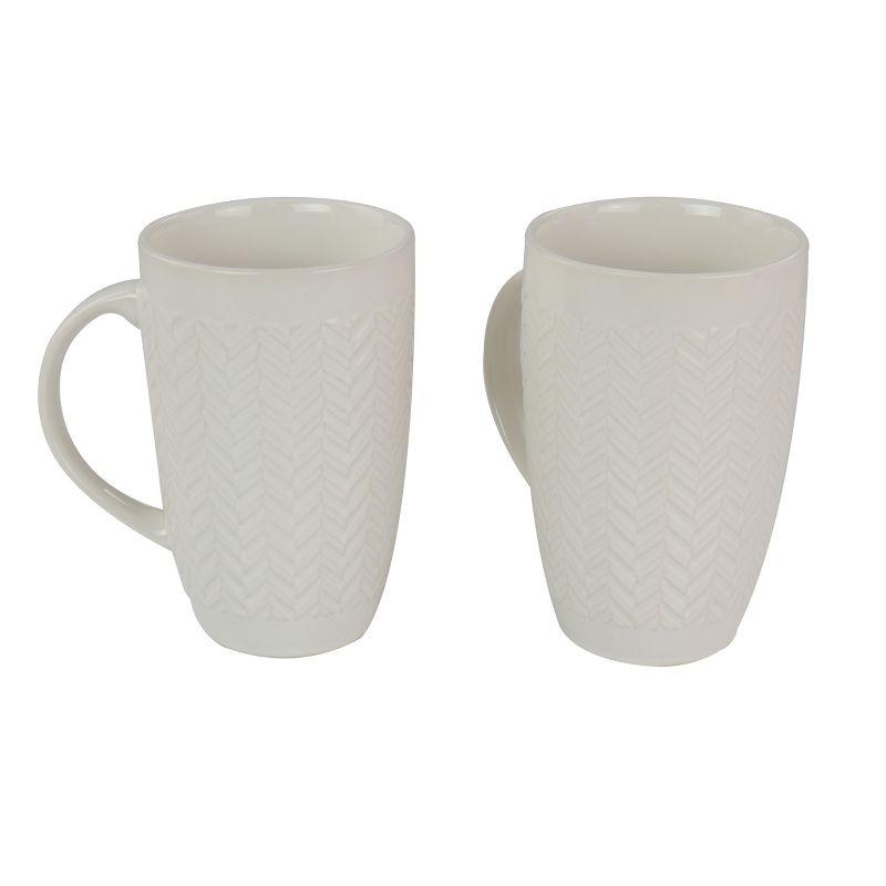 Gibson Home 22 oz Stoneware Mug set of 4