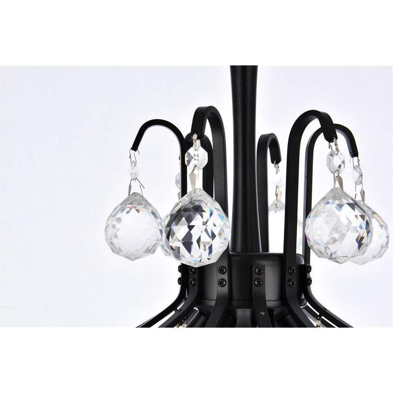 Elegant Lighting Toureg 16 inch black pendant